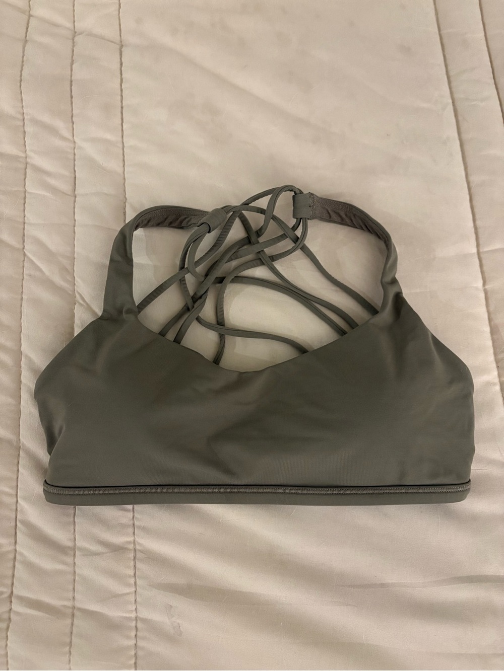 Lululemon Olive Green Free to Be Bra - Wild
